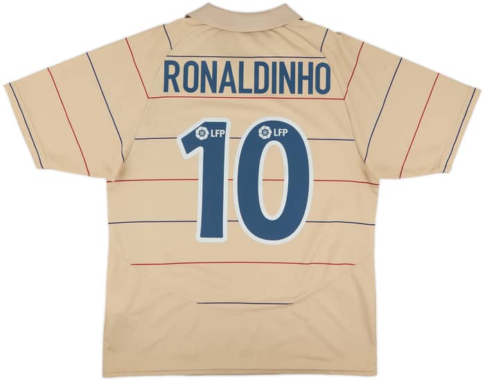 2003-05 Barcelona Basic Away Shirt Ronaldinho #10 - 5/10 - (S)