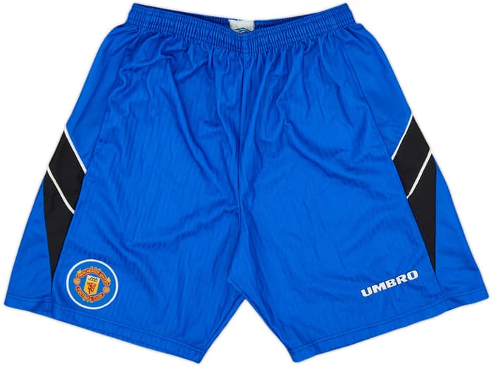 1996-98 Manchester United Third Shirt & Shorts - 8/10 - (M)