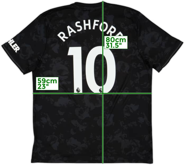 2019-20 Manchester United Third Shirt Rashford #10 - 9/10 - (XL)