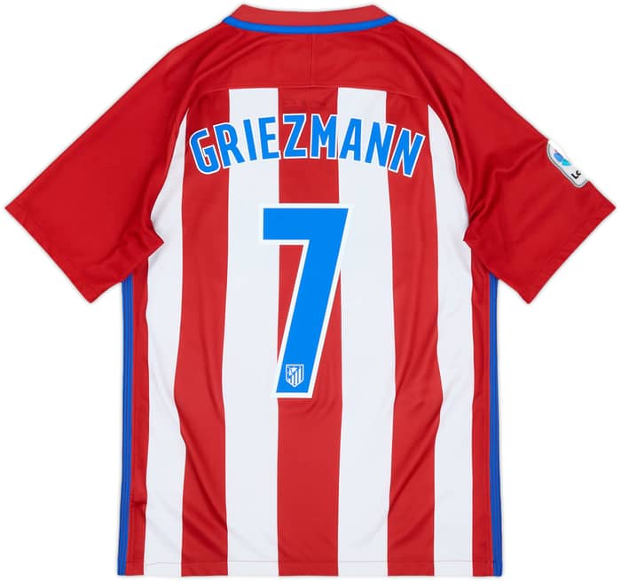 2016-17 Atletico Madrid Home Shirt Griezmann #7 - 9/10 - (S)