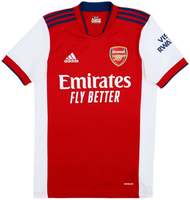 2021-22 Arsenal Home Shirt Smith-Rowe #10 - 9/10 - (S)
