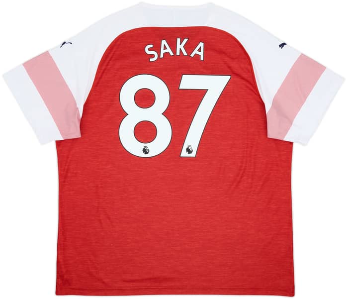 2018-19 Arsenal Home Shirt Saka #87 - 8/10 - (3XL)
