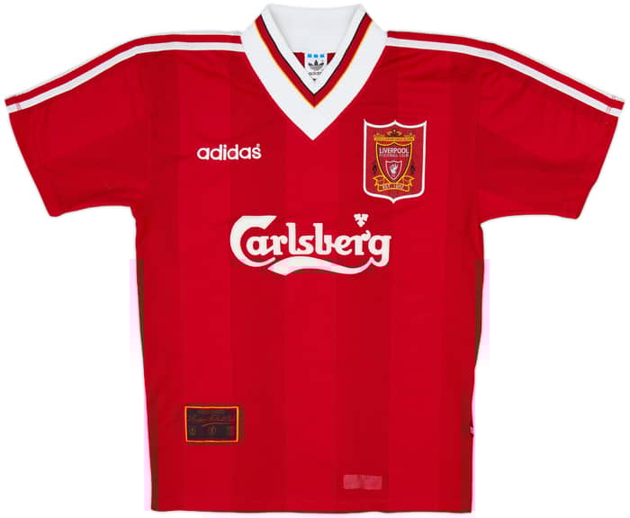 1995-96 Liverpool Home Shirt & Shorts - 9/10 - (S)