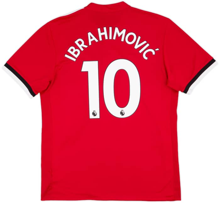 2017-18 Manchester United Home Shirt Ibrahimovic #10 - 6/10 - (L)