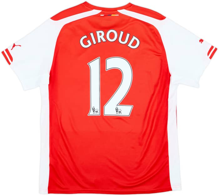 2014-15 Arsenal Home Shirt Giroud #12 - 9/10 - (L)