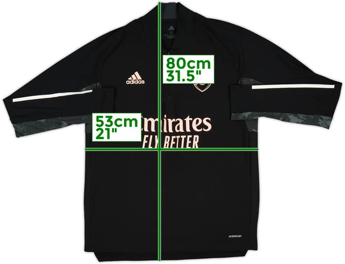 2020-21 Arsenal adidas 1/4 Zip Training Top - 8/10 - (M)
