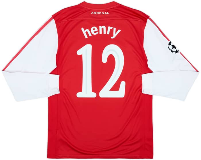 2011-12 Arsenal Home L/S Shirt Henry #12 - 8/10 - (M)