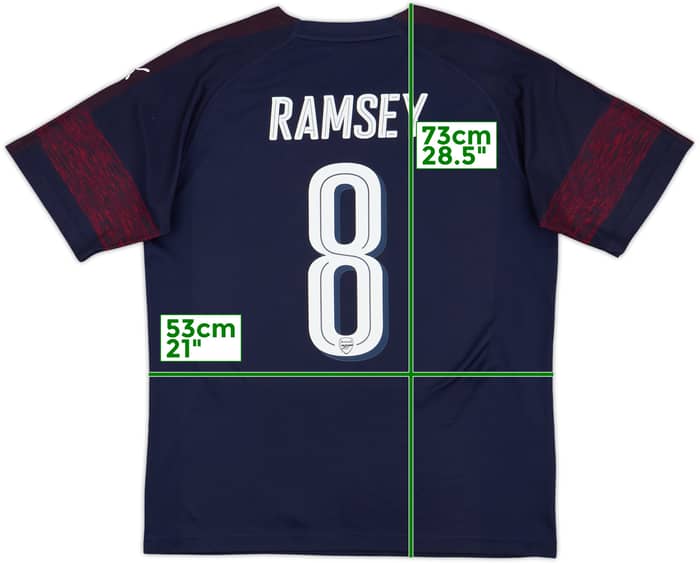 2018-19 Arsenal Away Shirt Ramsey #8 - 8/10 - (L)