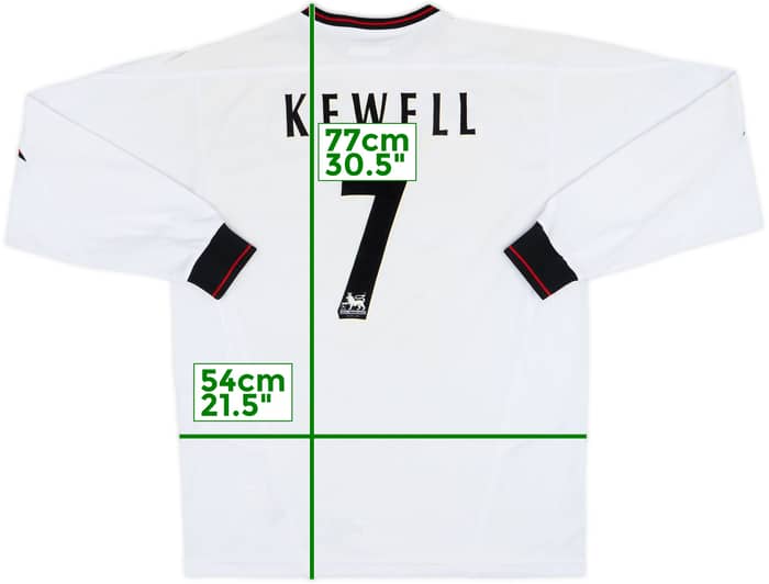 2003-04 Liverpool Away L/S Shirt Kewell #7 - 7/10 - (M)