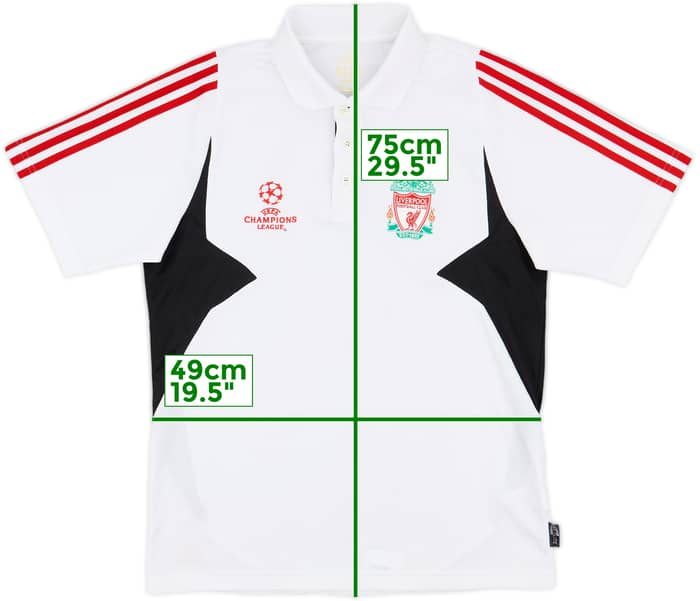 2007-08 Liverpool CL adidas Polo Shirt - 9/10 - (M)