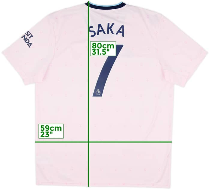 2022-23 Arsenal Third Shirt Saka #7 - 10/10 - (XL)