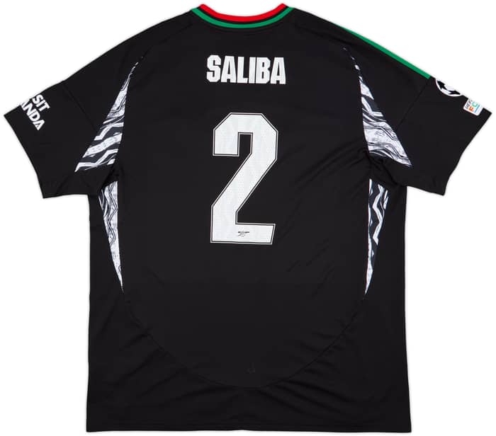 2024-25 Arsenal Away Shirt Saliba #2 (XXL)