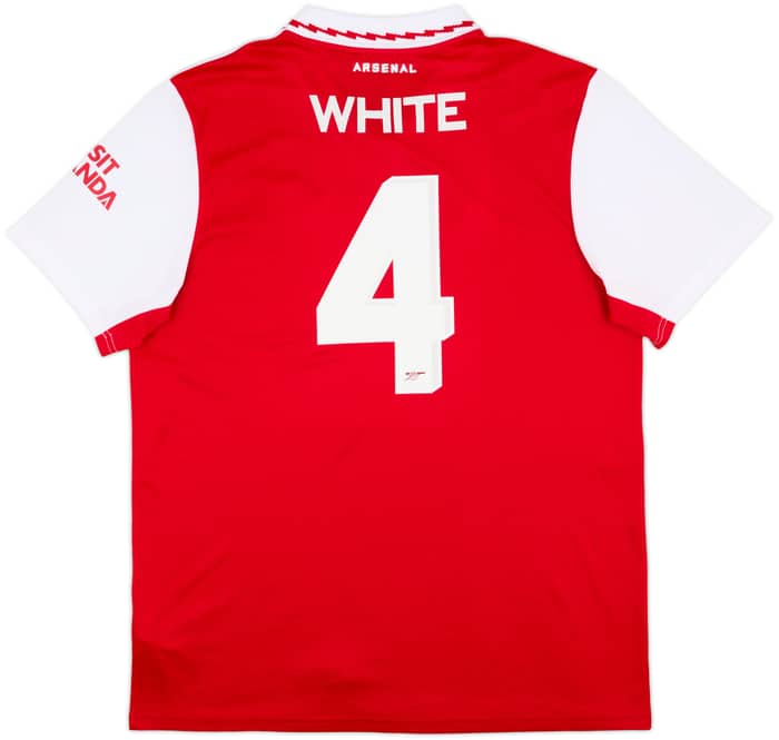 2022-23 Arsenal Home Shirt White #4 (XL)