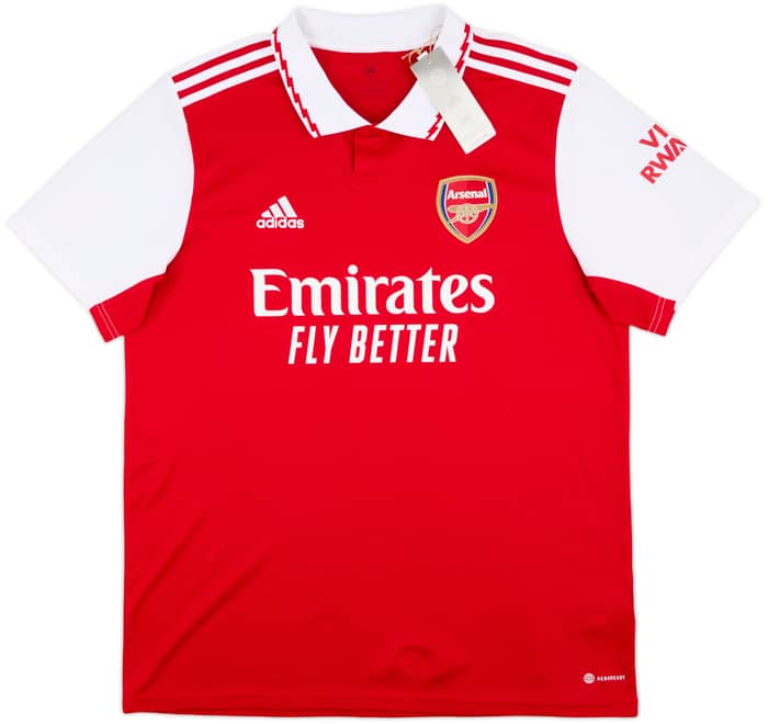 2022-23 Arsenal Home Shirt White #4 (XL)