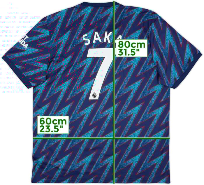2021-22 Arsenal Third Shirt Saka #7 (XL)