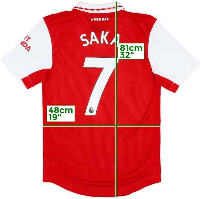 2022-23 Arsenal Authentic Home Shirt Saka #7 (S)