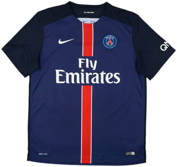 2015-16 Paris Saint-Germain Home Shirt Ibrahimovic #10 - 9/10 - (L)
