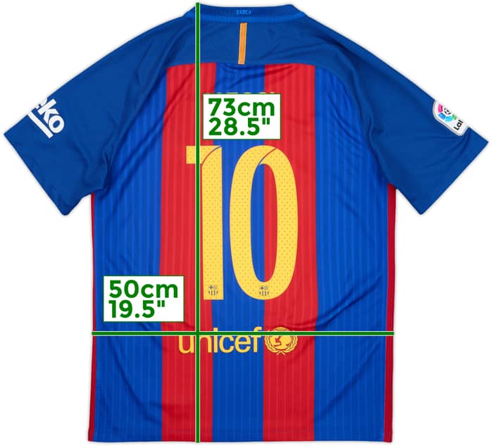 2016-17 Barcelona Home Shirt Messi #10 - 8/10 - (M)
