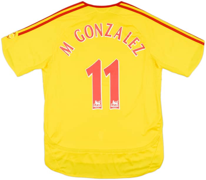 2006-07 Liverpool Away Shirt M Gonzalez #11 - 8/10 - (M)