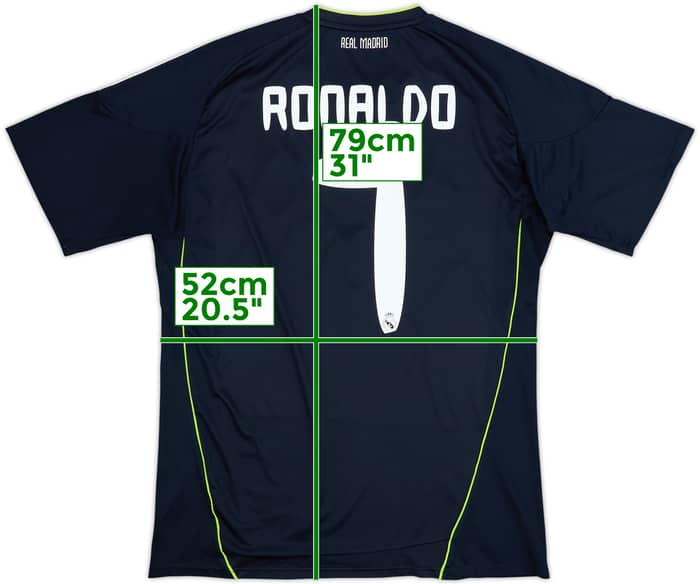 2010-11 Real Madrid Away Shirt Ronaldo #7 - 8/10 - (XL)
