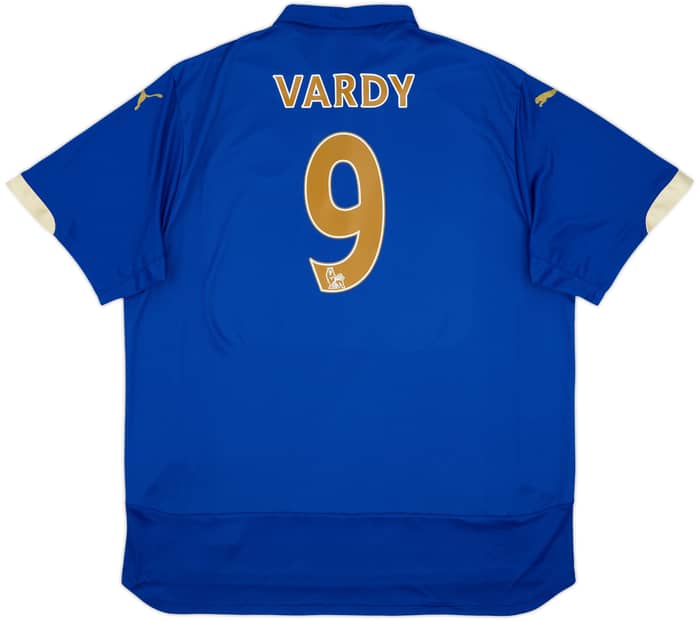 2014-15 Leicester Home Shirt Vardy #9 - 7/10 - (3XL)