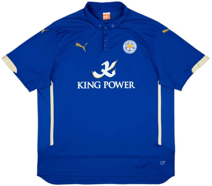 2014-15 Leicester Home Shirt Vardy #9 - 7/10 - (3XL)