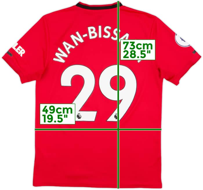 2019-20 Manchester United Home Shirt Wan-Bissaka #29 - 7/10 - (M)