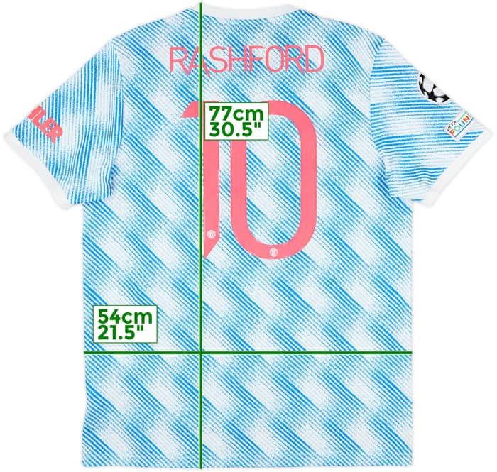 2021-22 Manchester United Away Shirt Rashford #10 - 8/10 - (L)