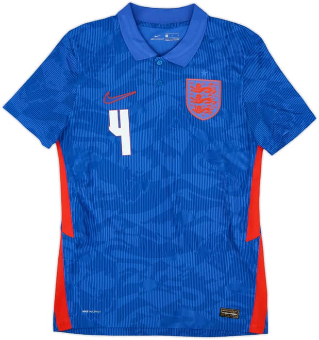 2020-21 England Authentic Away Shirt Rice #4 - 10/10 - (S)