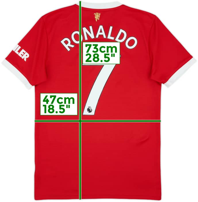 2021-22 Manchester United Home Shirt Ronaldo #7 - 9/10 - (S)