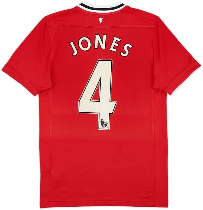 2011-12 Manchester United Home Shirt Jones #4 - 8/10 - (S)