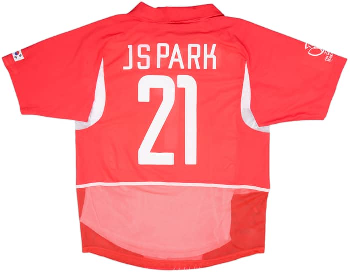 2002-03 South Korea Player Issue Home Shirt J.S.Park #21 - 9/10 - (L)