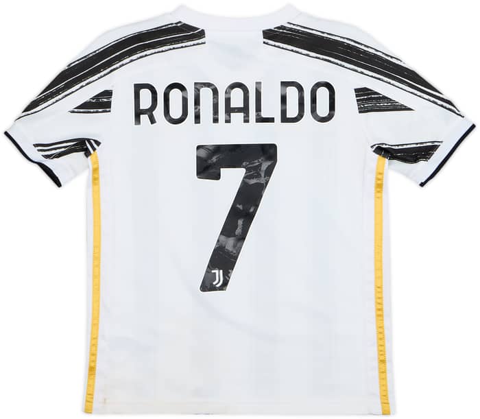 2020-21 Juventus Home Shirt Ronaldo #7 - 8/10 - (S.Boys)
