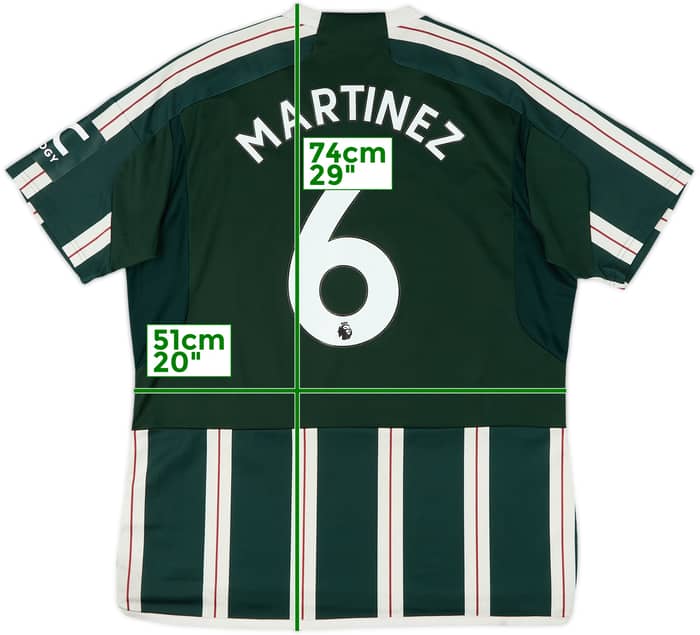 2023-24 Manchester United Away Shirt Martinez #6 - 10/10 - (XL)