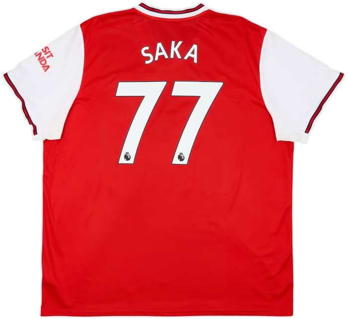 2019-20 Arsenal Home Shirt Saka #77 - 8/10 - (3XL)
