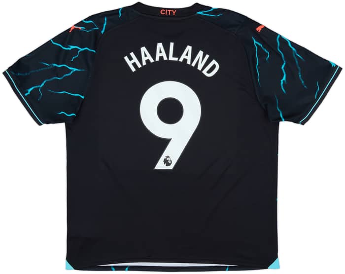 2023-24 Manchester City Third Shirt Haaland #9 - 10/10 - (XL)