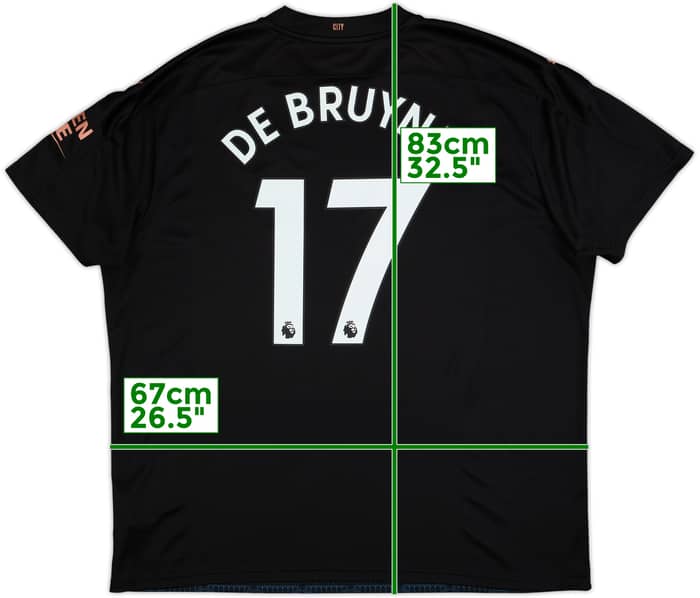 2020-21 Manchester City Away Shirt De Bruyne #17 - 10/10 - (3XL)