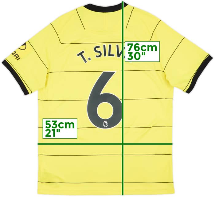 2021-22 Chelsea Away Shirt T.Silva #6 - 10/10 - (L)