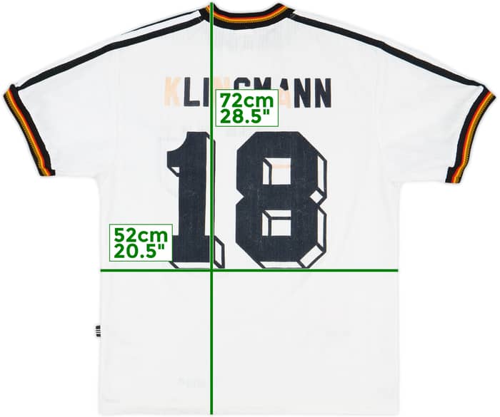 1996-98 Germany Home Shirt Klinsmann #18 - 4/10 - (M)