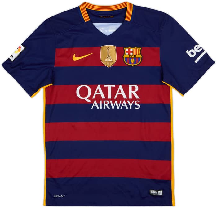 2015-16 Barcelona Home Shirt Messi #10 - 9/10 - (S)