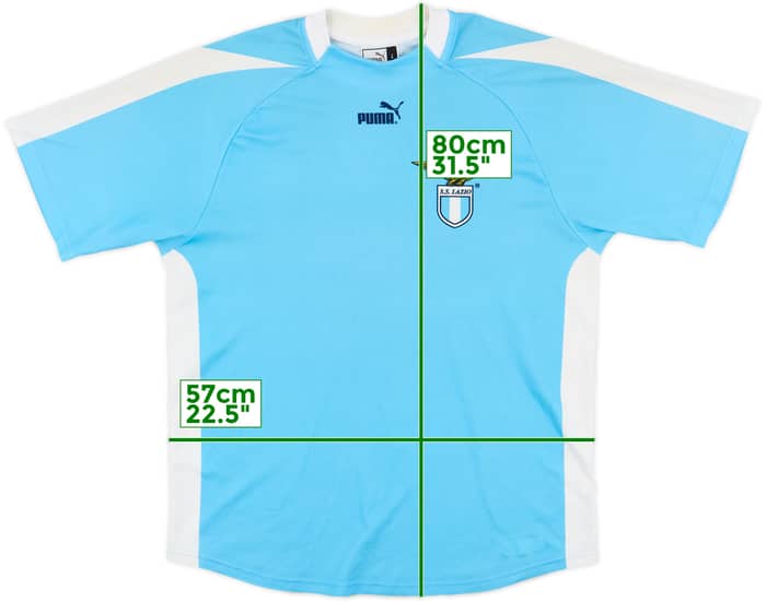 2003-04 Lazio Signed Basic Home Shirt - 6/10 - (L)