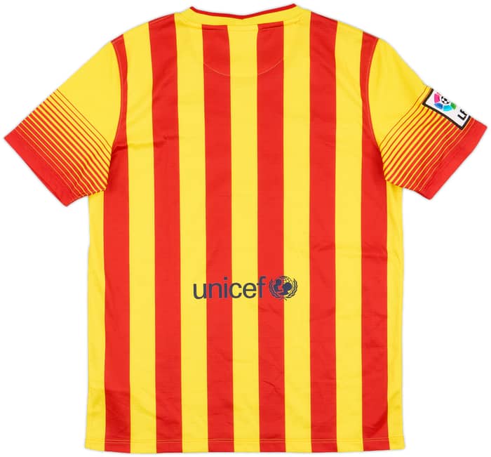 2013-15 Barcelona Away Shirt - 9/10 - (XL.Boys)