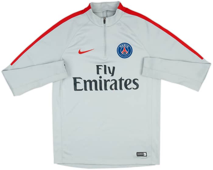 2017-18 Paris Saint-Germain Nike 1/4 Zip Drill Top - 6/10 - (M)