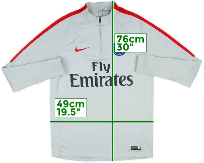2017-18 Paris Saint-Germain Nike 1/4 Zip Drill Top - 6/10 - (M)