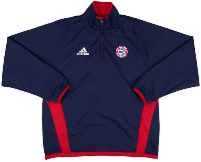 2003-04 Bayern Munich adidas Reversible 1/4 Zip Drill Top - 10/10 - (L)