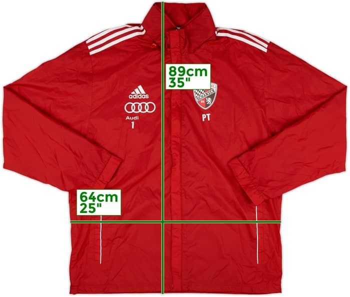 2011-12 adidas Template Hooded Rain Coat (Ingolstadt) - 5/10 - (XL/XXL)