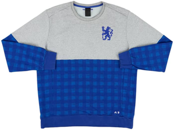 2016-17 Chelsea adidas Sweat Top - 8/10 - (XL)