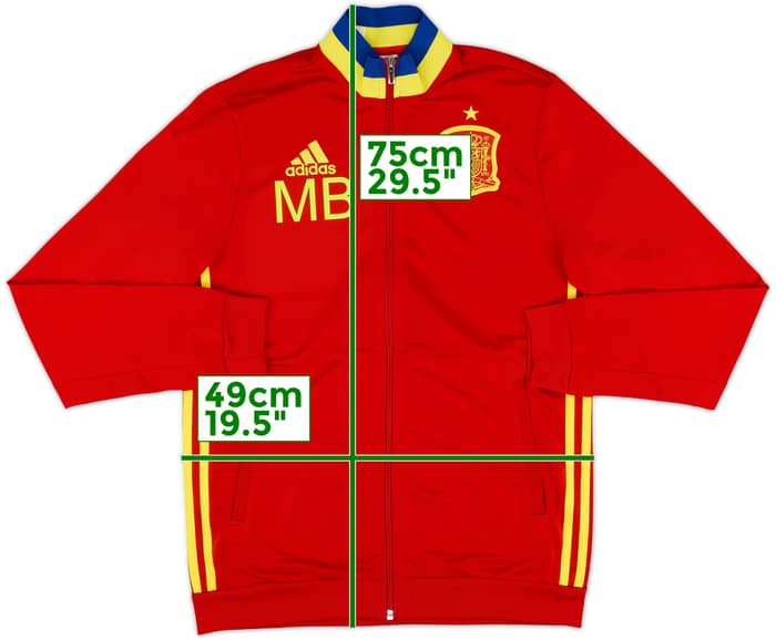 2016-17 Spain adidas Track Jacket MB - 8/10 - (L.Boys)