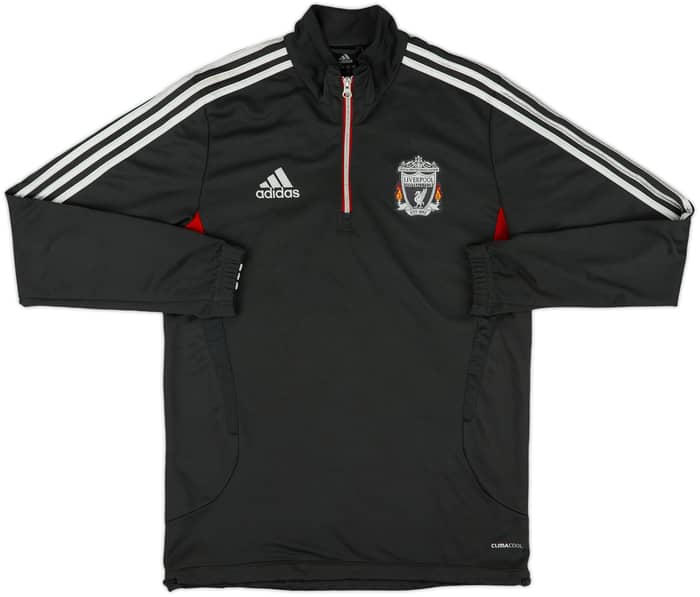 2011-12 Liverpool adidas 1/4 Zip Drill Top - 8/10 - (M)