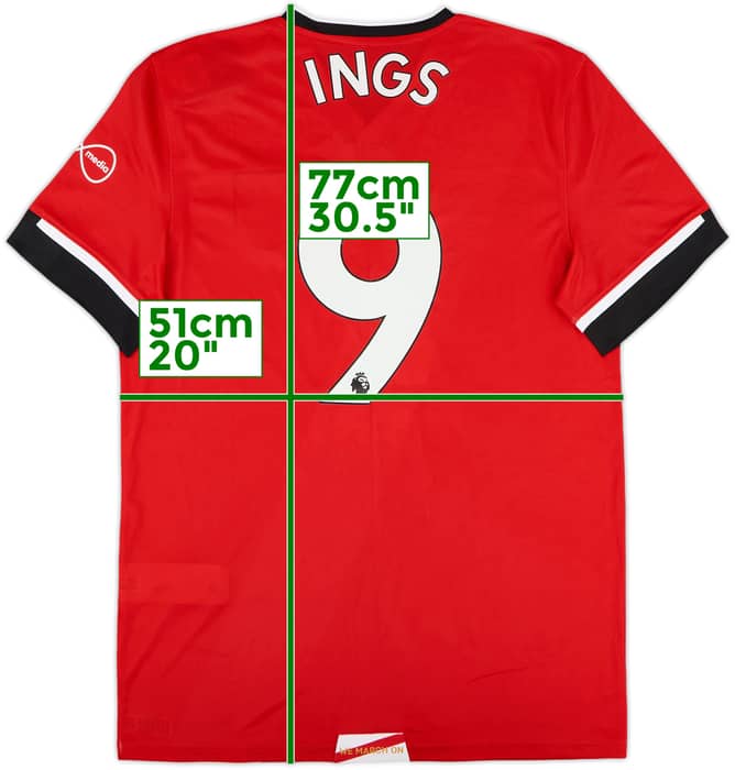 2020-21 Southampton Home Shirt Ings #9 (M)